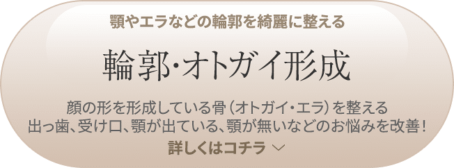 顎やエラなどの輪郭を綺麗に整える 輪郭・オトガイ形成